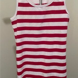 Merona Red and White Striped Tank Top